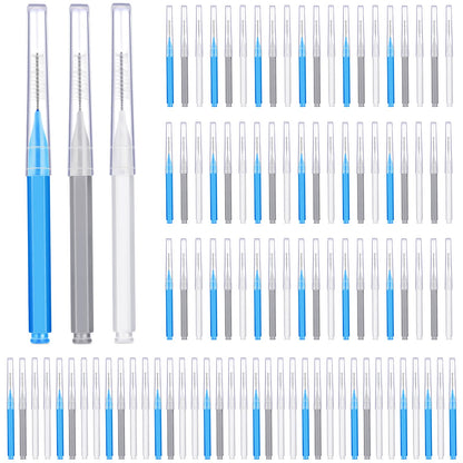 Patelai 100Pcs Braces Brush – Interdental Toothpick & Flosser Set
