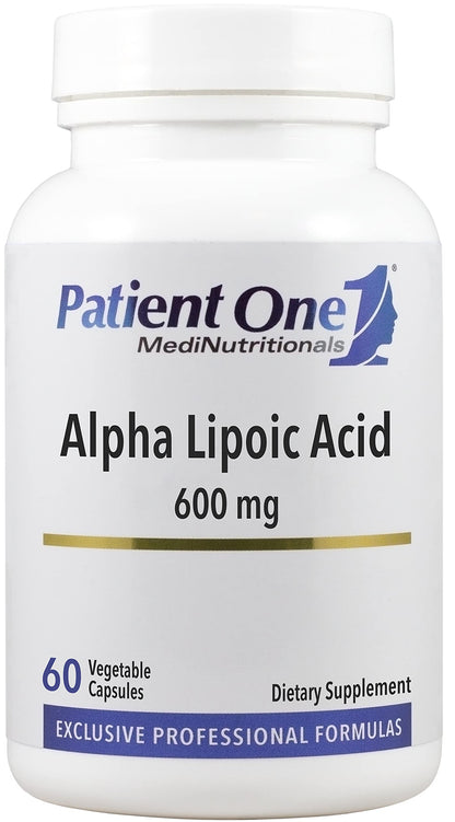 Patient One Alpha Lipoic Acid (ALA) 600 mg | Antioxidant Supplement to Support Nerve and Liver Health* | 60 Capsules