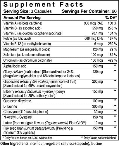 Patient One OpticOne – Eye Health Supplement with Lutein, ALA & Vitamins (180 Capsules)