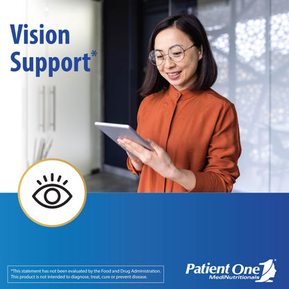 Patient One OpticOne – Eye Health Supplement with Lutein, ALA & Vitamins (180 Capsules)