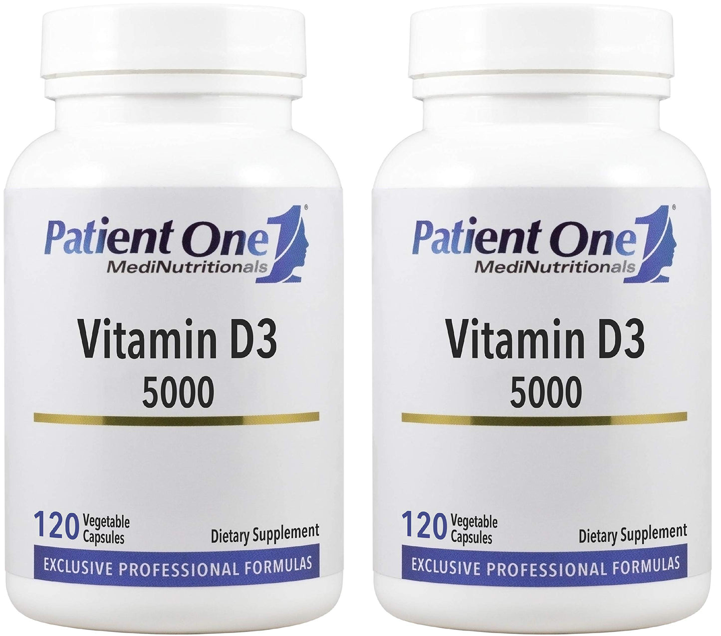 Patient One Vitamin D3 5,000 IU – Immune, Heart & Bone Support (2-Pack)