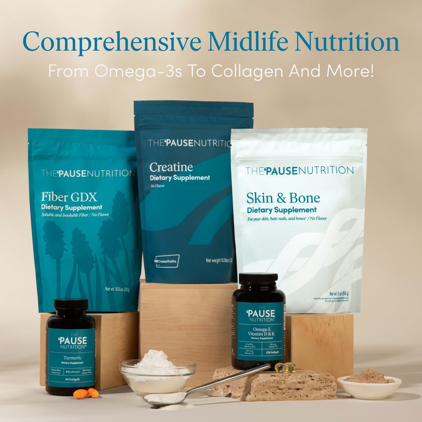 Pause Life Creatine Powder – Unflavored, 5g Creatine Monohydrate per Serving, Gluten Free & Vegan, 11 oz