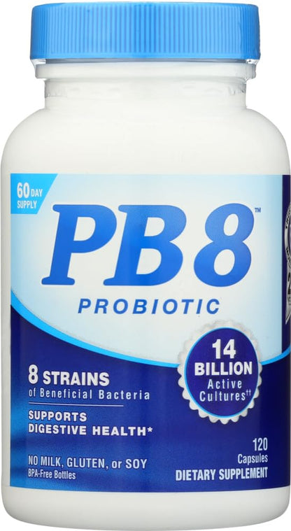 PB8 Pro-biotic Acidophilus 120-count (Value Pack of 2) - Probiotic Supplement