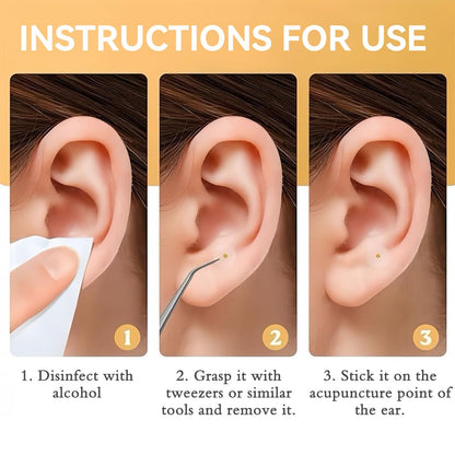 Pddolw Ear Seeds Acupuncture Kit - Relaxation, Durable, 40 Pcs