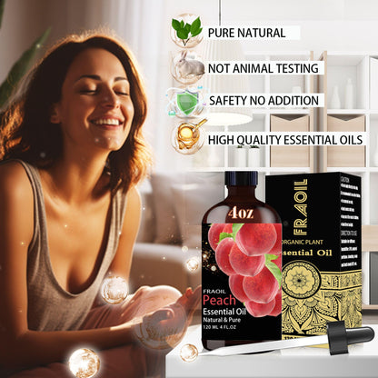 Peach Essential Oil – 4 oz (120 ml) for Diffuser, Aromatherapy & DIY Crafts