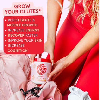 Peach Perfect Creatine for Women – Glute Muscle Support, Pink Lemonade