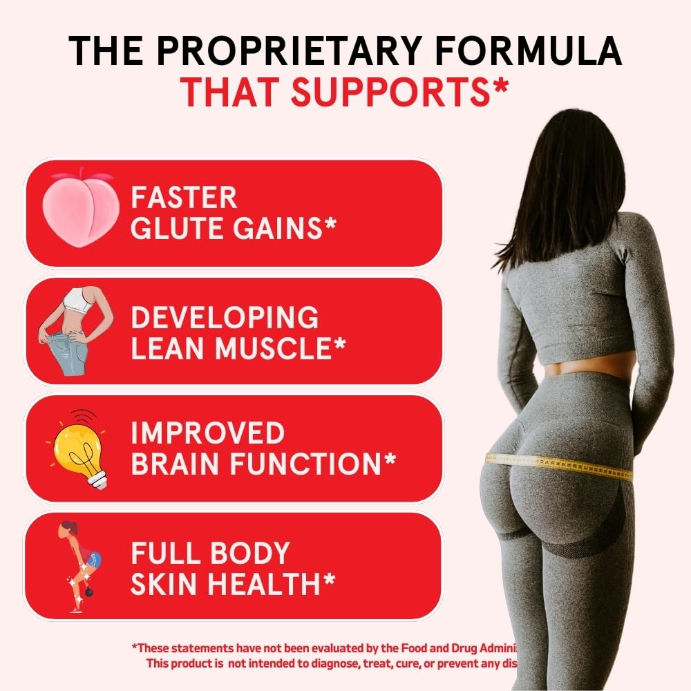 Peach Perfect Creatine for Women – Glute Muscle Support, Pink Lemonade