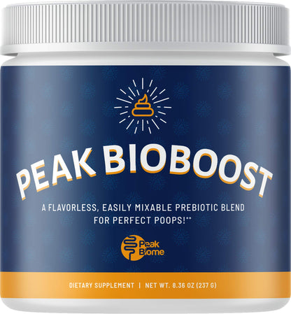 Peak BioBoost by Peak Biome — Flavorless Prebiotic Fiber for Digestive Health | 30 Servings, 1 Month Supply
