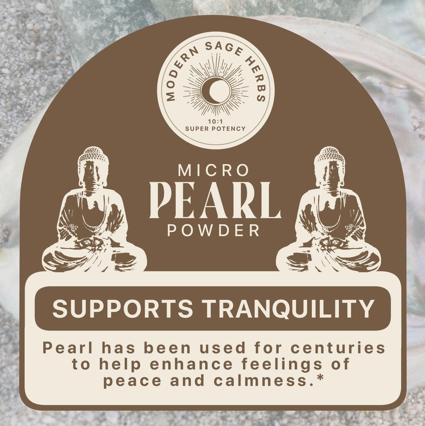 2.5oz Pure Pearl Powder 10:1 Extract – 36 Servings | Collagen & Anti-Aging | Modern Sage Herbs