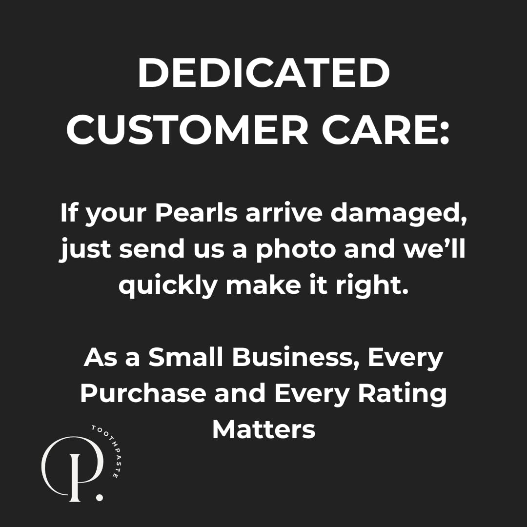 Pearl Fluoride Mint Toothpaste Tablets – Dentist Developed, TSA Approved, Plastic-Free (186 Tablets)