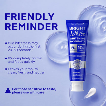PearlSmile Toothpaste – 10% nHAp, 5% Niacinamide, Fluoride-Free