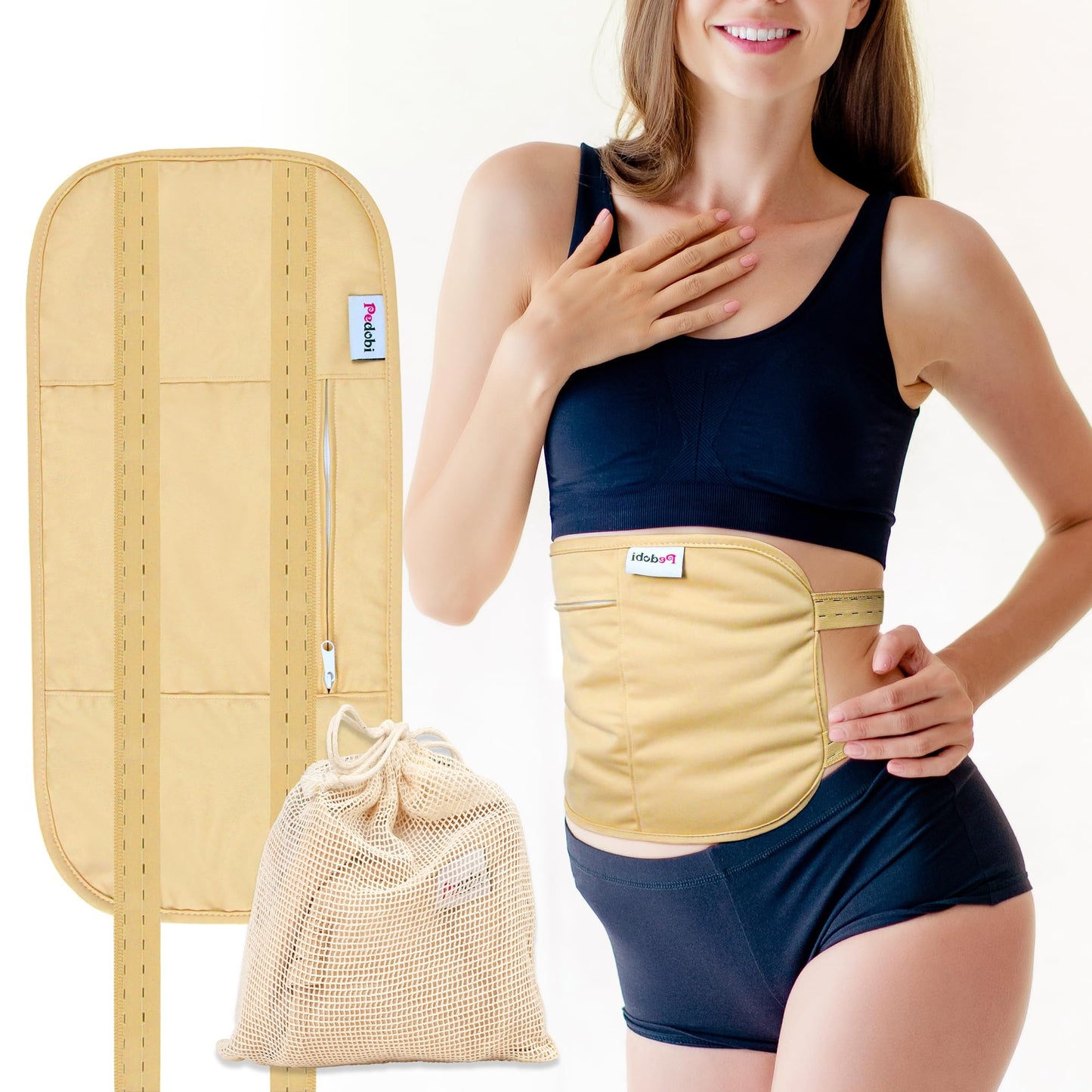 Pedobi Castor Oil Pack Wrap – Organic Cotton Reusable & Highly Absorbent Compress
