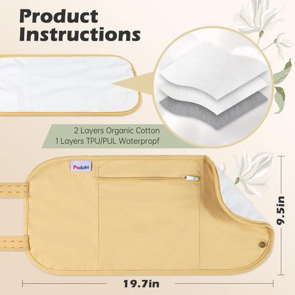 Pedobi Castor Oil Pack Wrap – Organic Cotton Reusable & Highly Absorbent Compress
