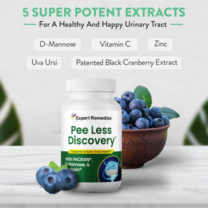 Pee Less Discovery – Bladder Support: Cranberry & D-Mannose, 90 Capsules