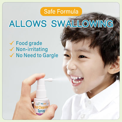 PEGO Kids Oral Spray - Fluoride-Free Toddler Care, Grape Flavor (40ml) | Newborn to Preschoolers