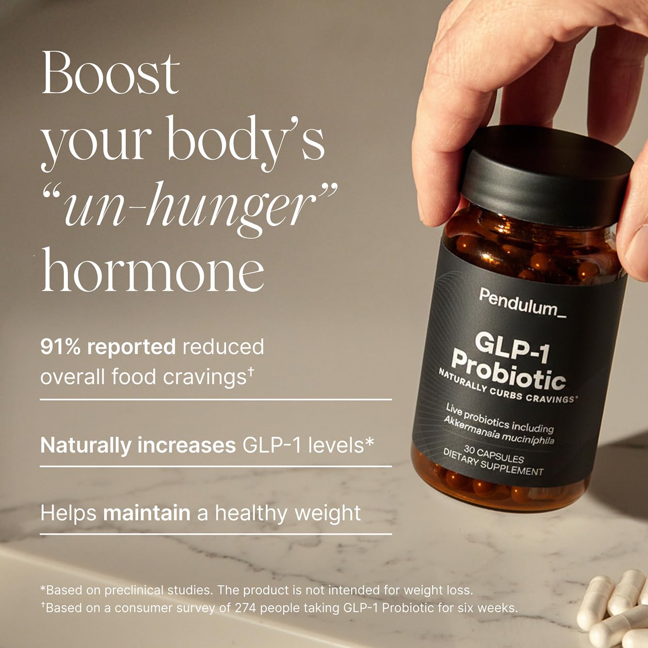 Pendulum GLP-1 Probiotic – Gut Health, Digestive Comfort & Regularity (30 Capsules)