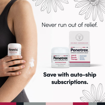 Penetrex Joint & Muscle Therapy – Non-NSAID Cream for Back, Neck, Shoulders & Hands | 4oz Cream (3 Pack)