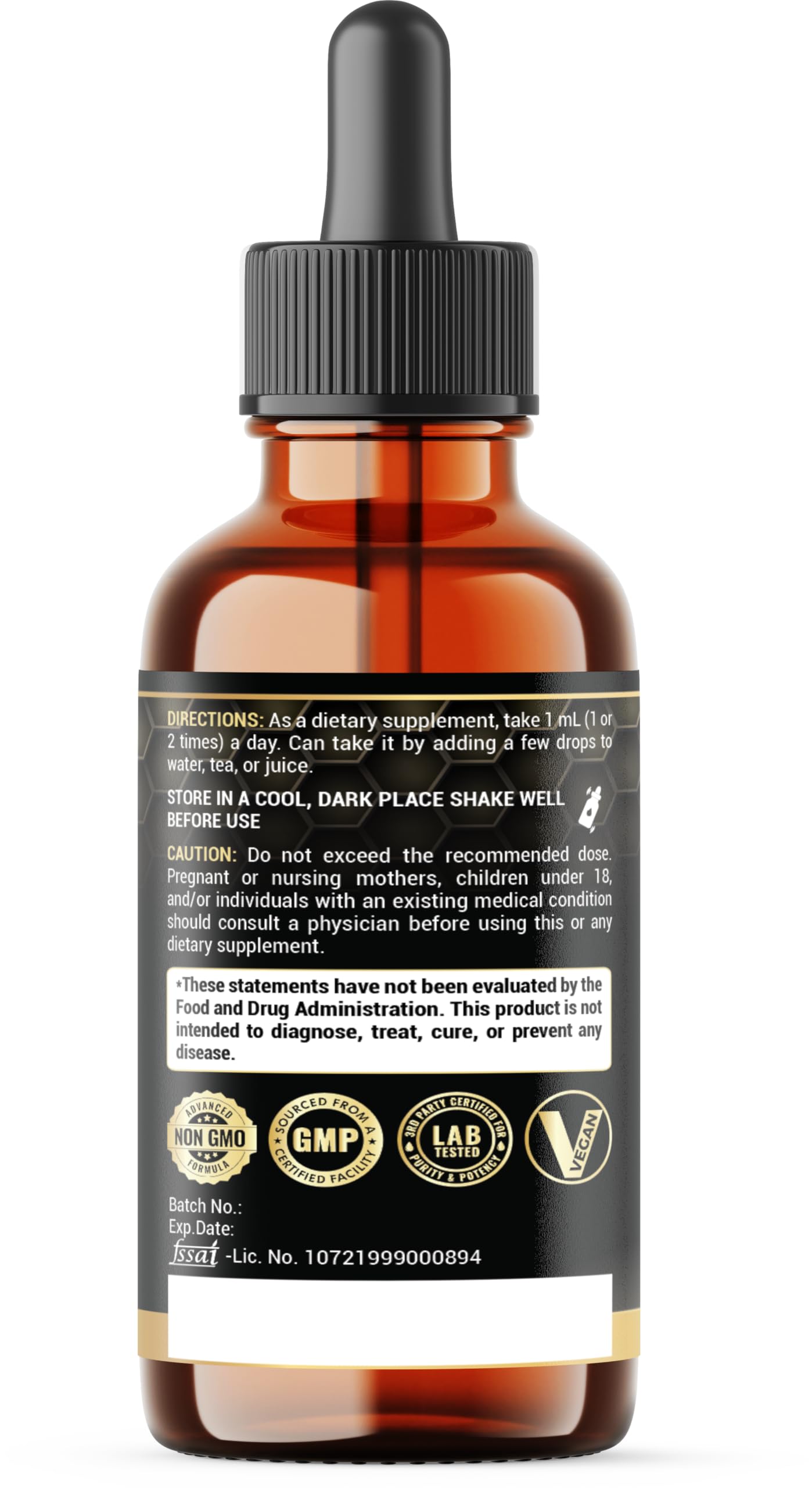 Penhoment 11in1 Wormwood Liquid Drops - 2 FL OZ Strawberry Flavor | Black Walnut, Cloves, Reishi & More