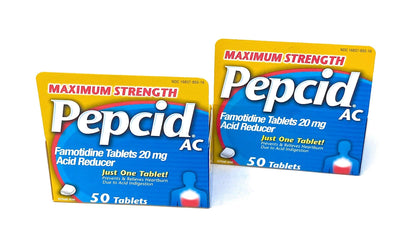 Pepcid AC Maximum Strength - 125 Tablets | Fast-Acting Heartburn Prevention & Acid Control
