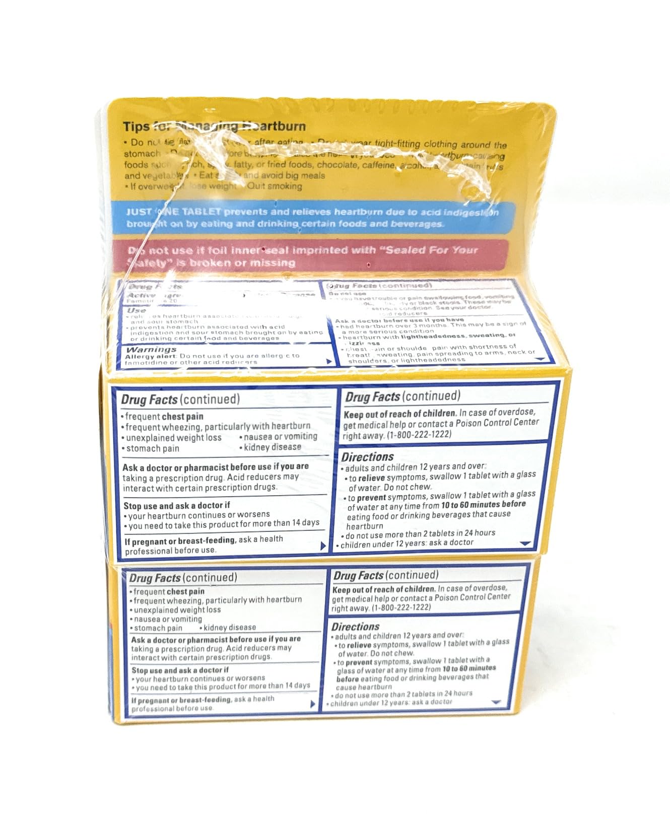 Pepcid AC Maximum Strength - 125 Tablets | Fast-Acting Heartburn Prevention & Acid Control