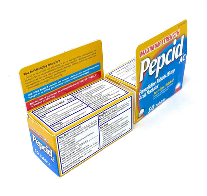 Pepcid AC Maximum Strength - 125 Tablets | Fast-Acting Heartburn Prevention & Acid Control