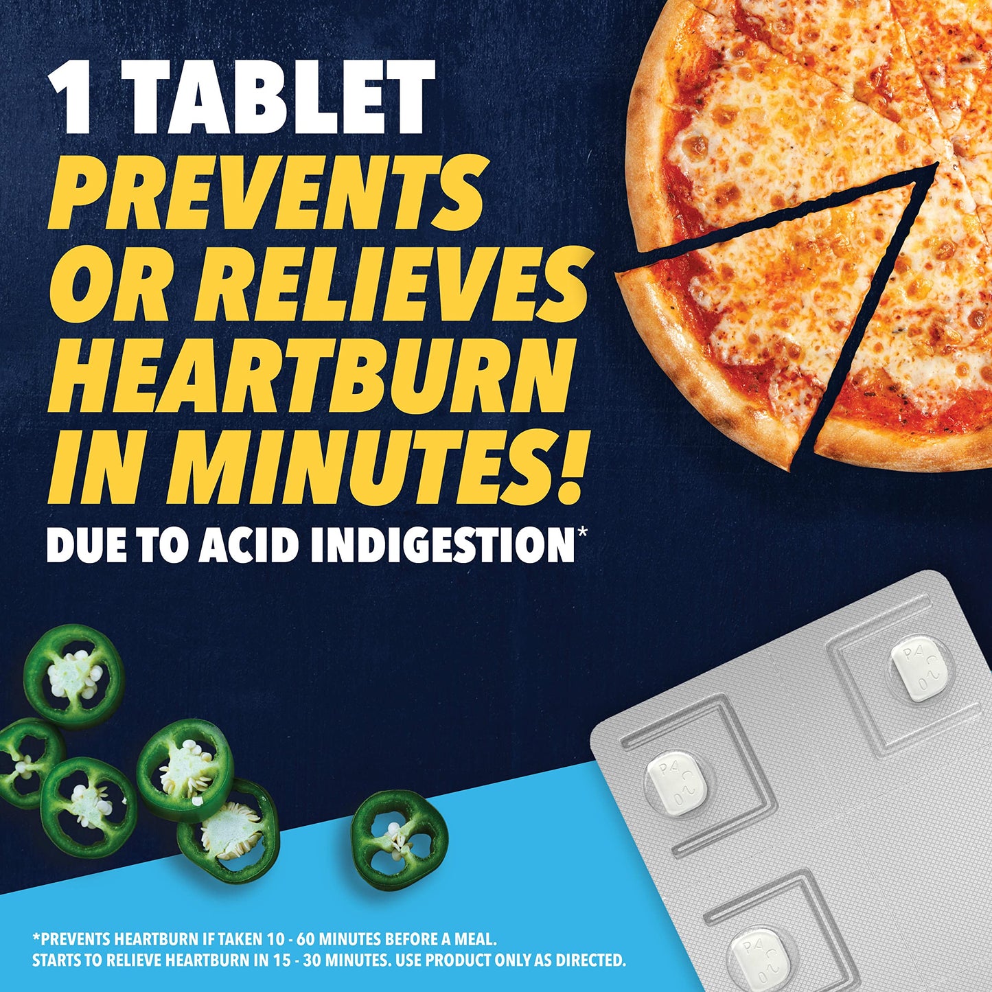 Pepcid AC Maximum Strength Heartburn Relief Tablets 50 ct – Fast-Acting 20 mg Famotidine