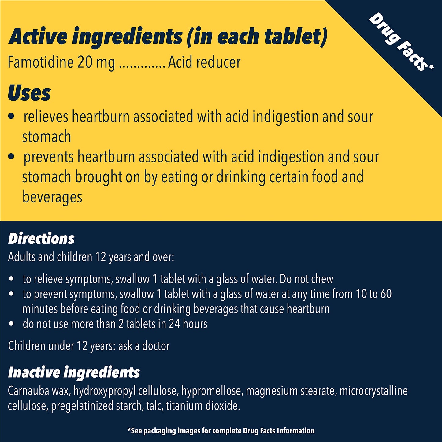 Pepcid AC Maximum Strength Heartburn Relief Tablets 50 ct – Fast-Acting 20 mg Famotidine