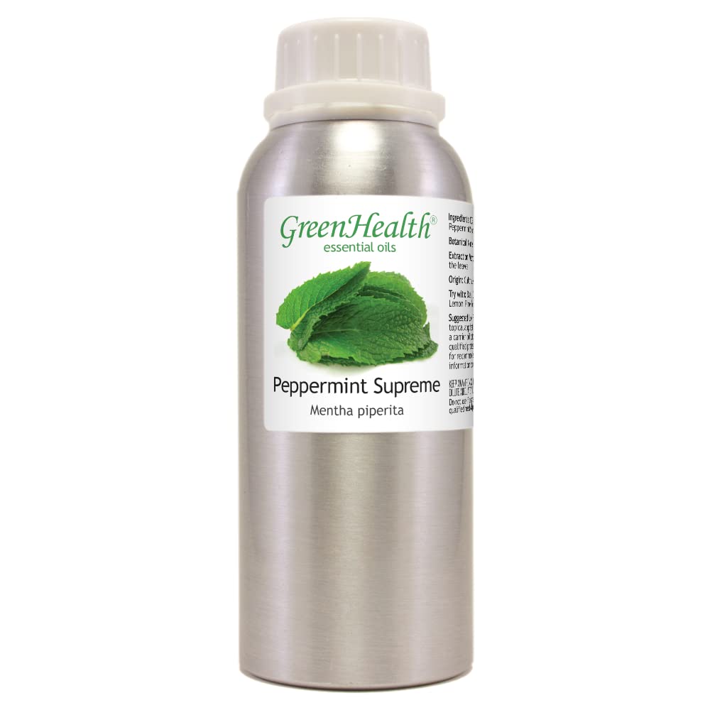 Peppermint Essential Oil 8 oz – Pure Mentha Piperita | GreenHealth