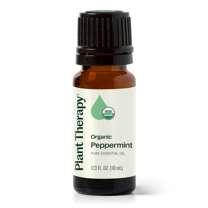 Peppermint Essential Oil – 100% Pure, USDA Organic (10 mL)