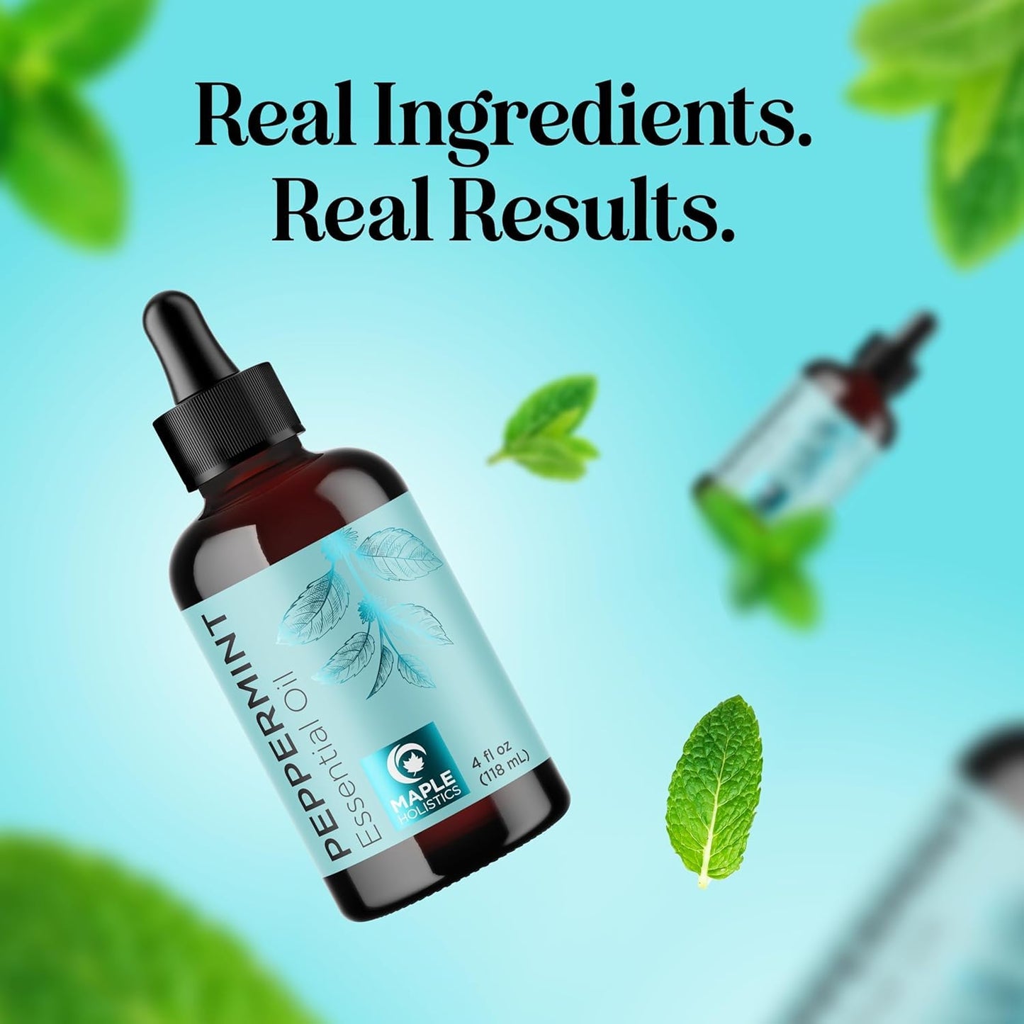 Peppermint Essential Oil for Diffusers – 4oz | 100% Pure Mint Oil for Hair, Skin & Nails