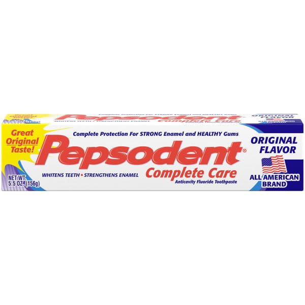 Pepsodent Complete Care Anticavity Toothpaste – 5.5 oz 2 pk – Cavity Protection & Whitening