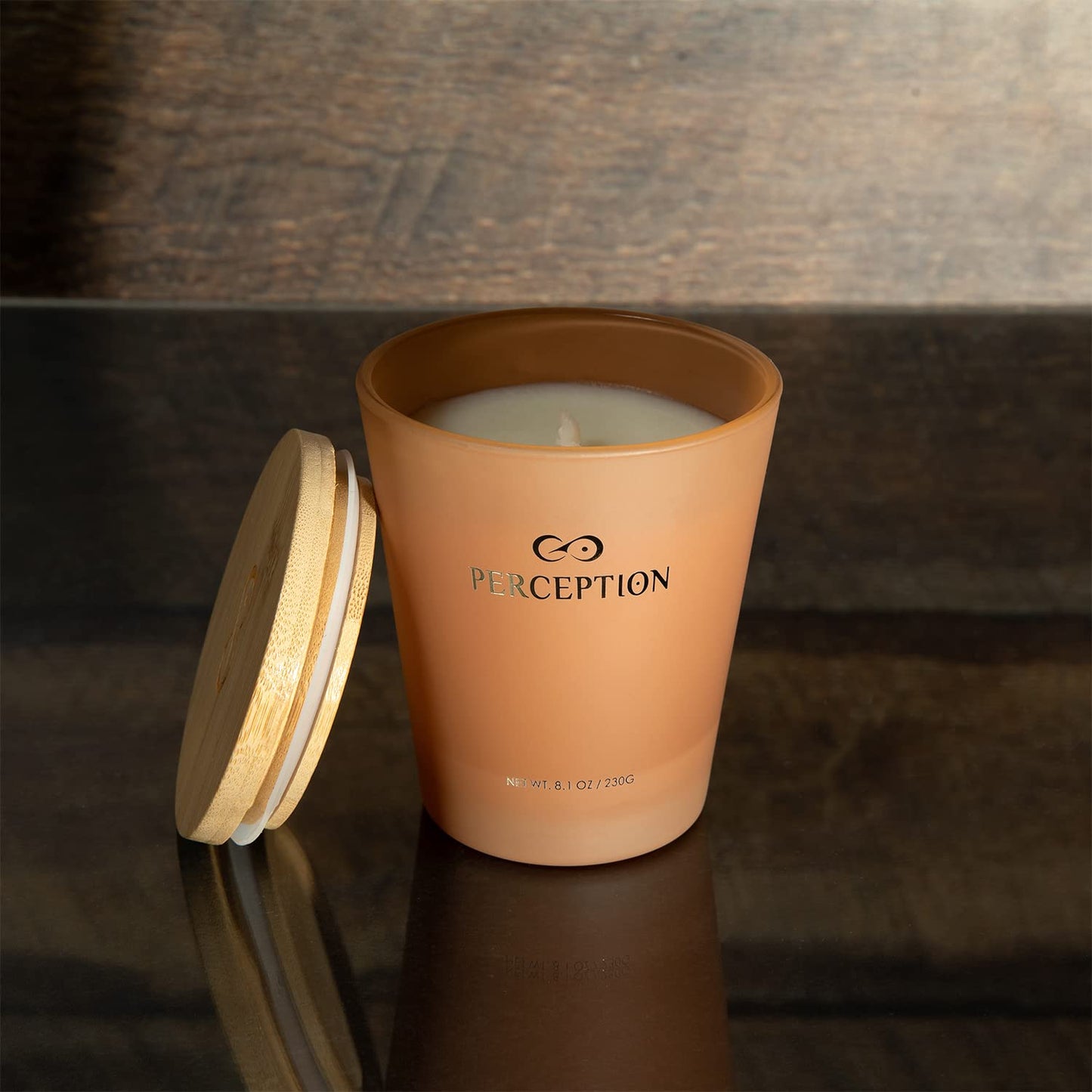 Perception Aromas Luxury Sandalwood Thyme Candle | Hand-Poured Soy, 50-Hour Burn Time, Gift Box