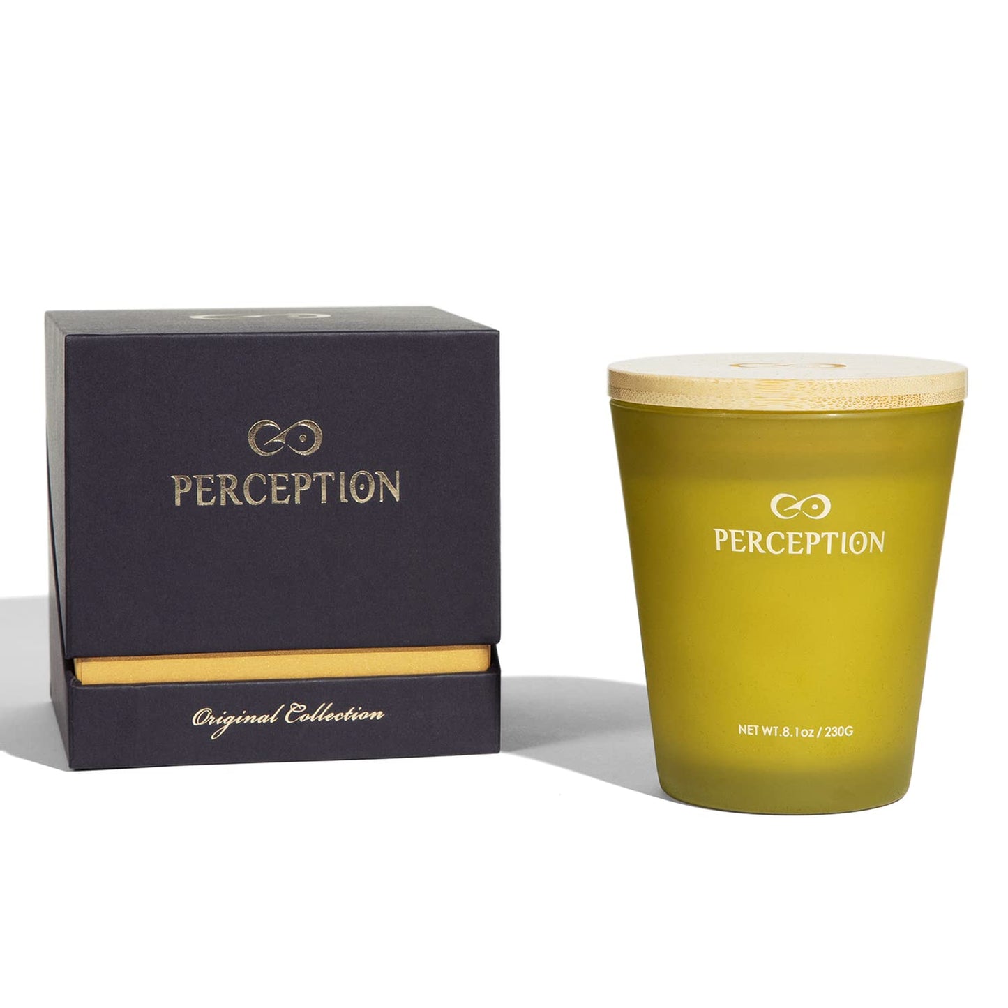 PERCEPTION AROMAS Bamboo Jasmine Candle | Luxury Soy Wax, Gift Box, 50-Hour Burn Time