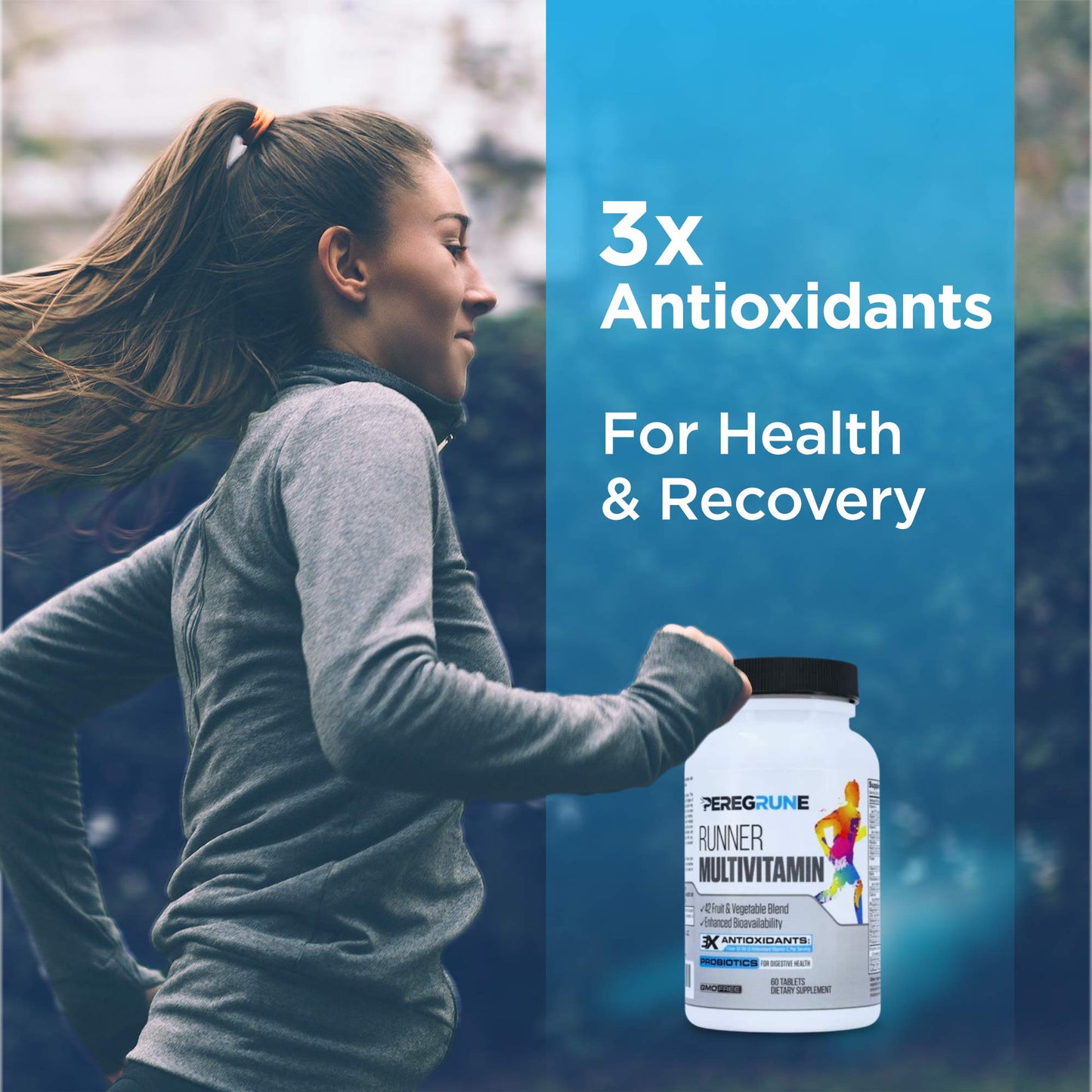 PEREGRUNE Runner Multivitamin & Omega-3 Bundle | Energy, Endurance & Joint Support for Runners