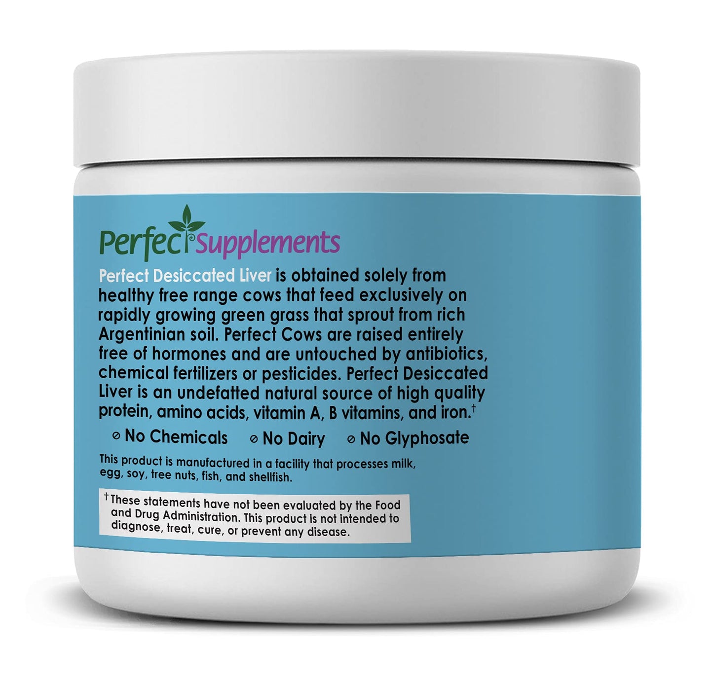 Perfect Desiccated Liver Powder – 180g (Undefatted Beef Liver) | Grass-Fed, Natural Protein & Iron