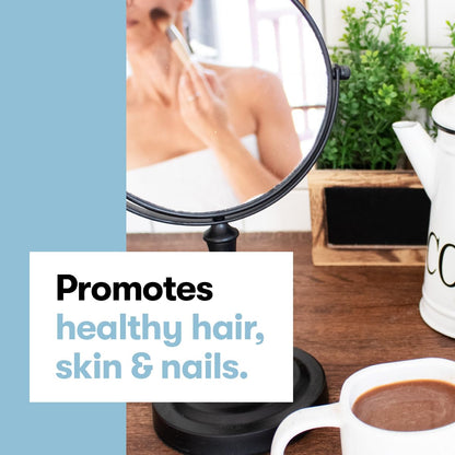 Perfect Keto Collagen Peptides with MCT Oil – Grass-Fed Type I & III, Strawberry Flavor