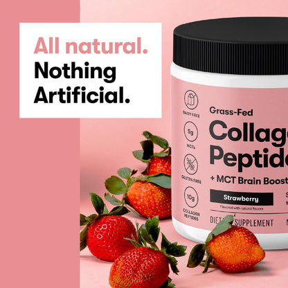 Perfect Keto Collagen Peptides + MCT Oil — Grass-Fed, Type I & III, Vanilla