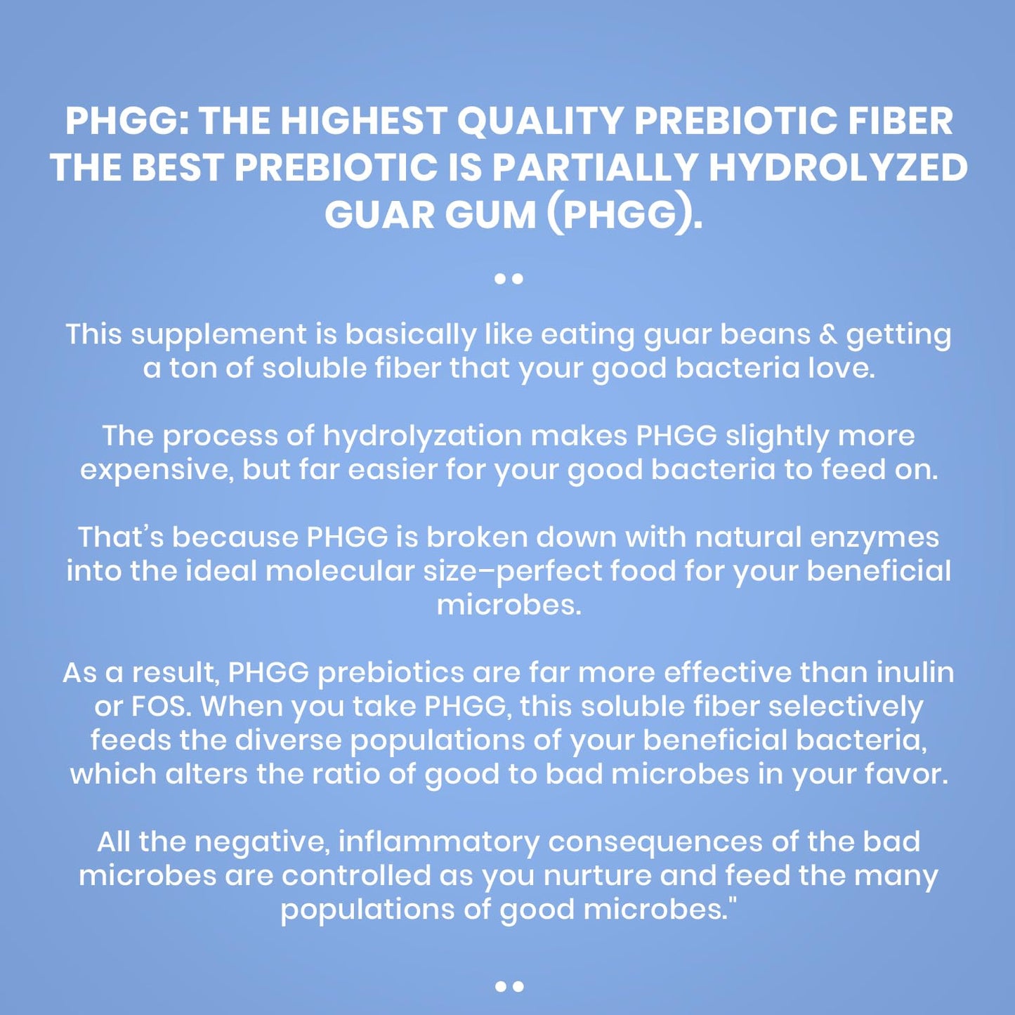 PERFECT PASS Prebiotic PHGG Powder – 210g, Natural, Gluten Free, Non-GMO, Kosher, Sugar Free