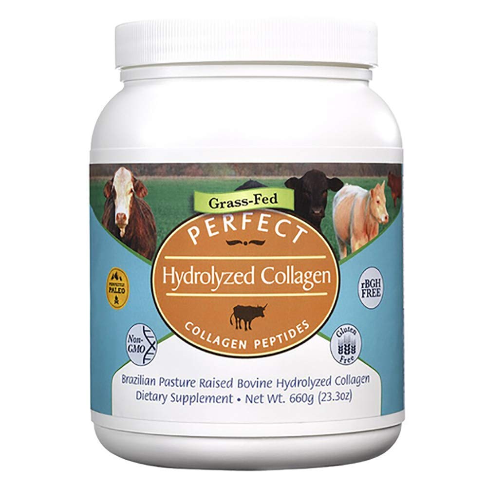 Perfect Hydrolyzed Collagen Powder 660g – All Natural, Brazilian Pasture Raised – 2 Pack | Perfect Supplements