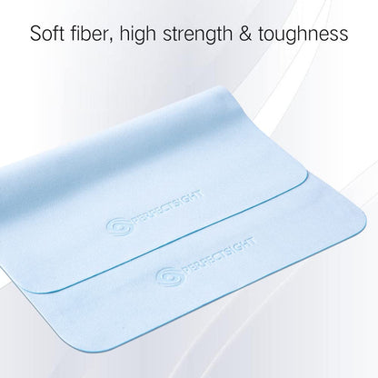 PERFECTSIGHT Microfiber Cleaning Cloths, 6 Pack (5.7 x 6.7 in) – Lint-Free Lens & Screen Cleaner for Eyeglasses, Sunglasses, Phones, Screens | Safe for All Coated Lenses