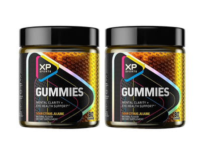 Performance Sports Gummies – Mental Clarity & Eye Health – Sour Citrus Jujube, 160 Gummies