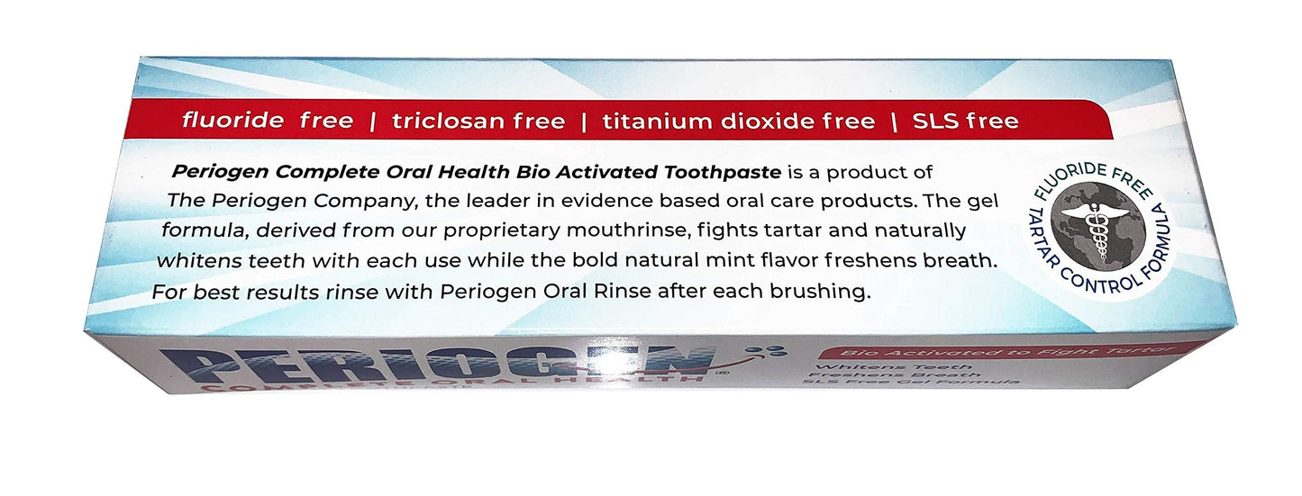 Periogen Toothpaste 2-Pack – SLS Free, Tartar & Plaque Control