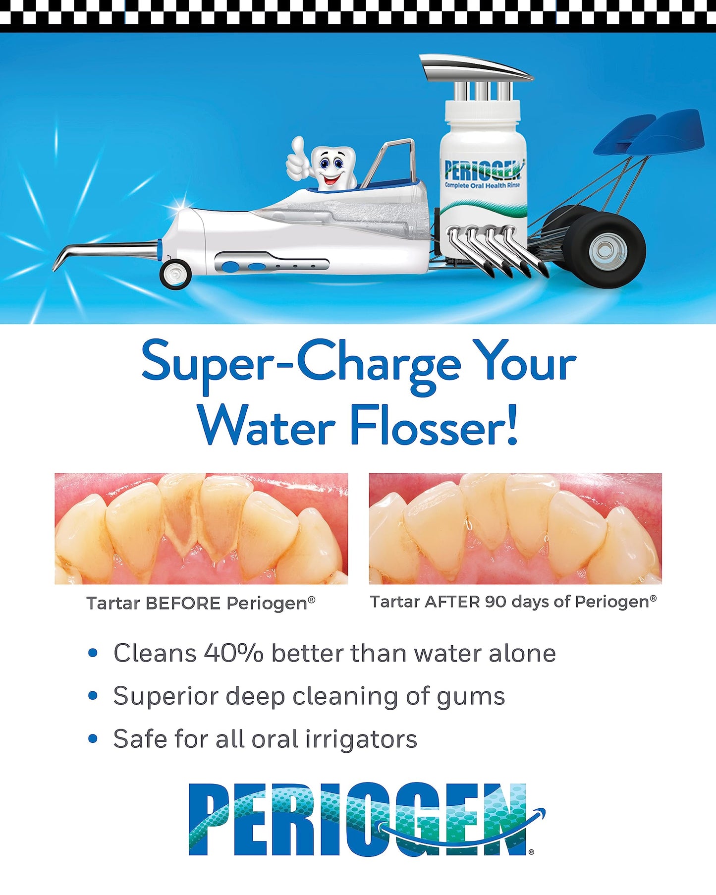 Periogen Complete Oral Health Rinse (Hint of Mint) - The Only Product in the World Clinically Proven to Reduce Dental Tartar Buildup
