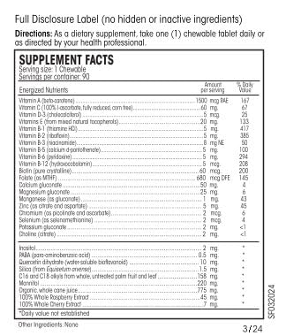 Perque Life Guard Chewables, 90 Count – Corn Free, Soy Free, Sugar Free
