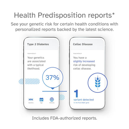 23andMe Health-Only Service – DNA Test with Personal Genetic Reports (Health Predispositions, Carrier Status & Wellness)
