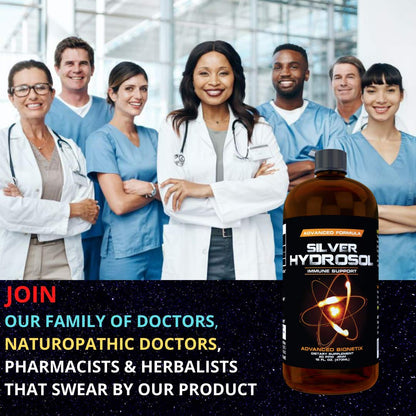 Pharmacist Recommended 16 oz Advanced Bionetix Colloidal Silver Hydrosol - All Natural & Immune Support