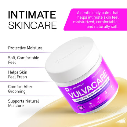 Pharmapulse Vaginal Moisturizer & Vulva Balm — Estrogen-Free Intimate Skin Care (2oz)