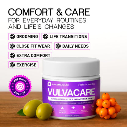 Pharmapulse Vaginal Moisturizer & Vulva Balm — Estrogen-Free Intimate Skin Care (2oz)