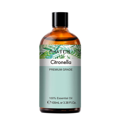 PHATOIL 100ml Citronella Essential Oil – Aromatherapy, Diffusers, DIY Candles & Soap