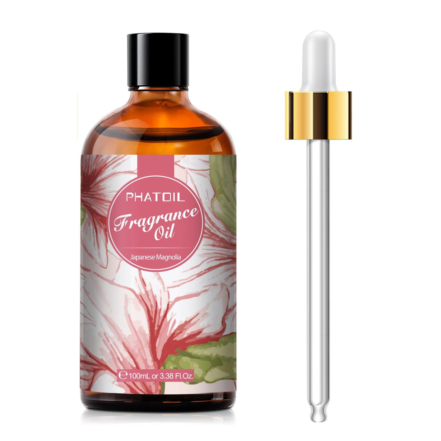 PHATOIL Japanese Magnolia Fragrance Oil – 3.38 fl oz / 100ml for Diffusers, Aromatherapy, DIY Candles & Soaps